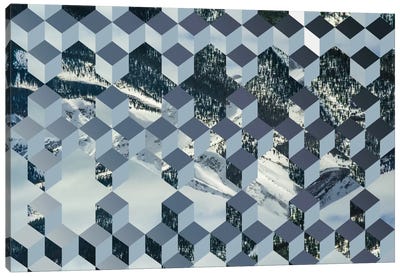 Still Winter Canvas Art Print - Superimposed Plans
