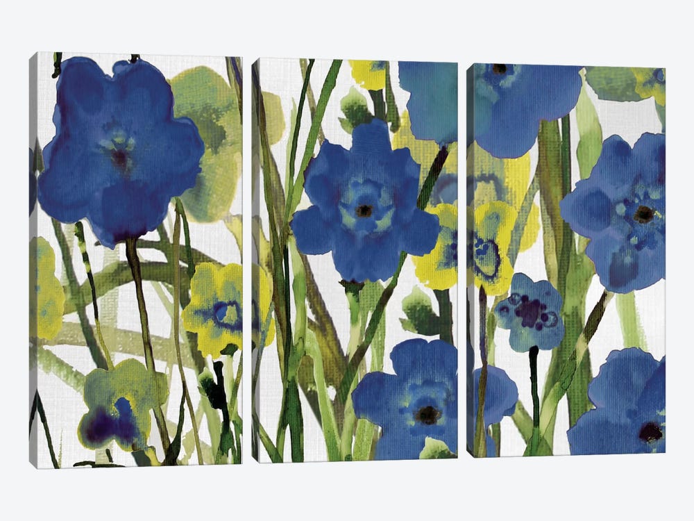 Picking Flowers by Susan Jill 3-piece Canvas Print
