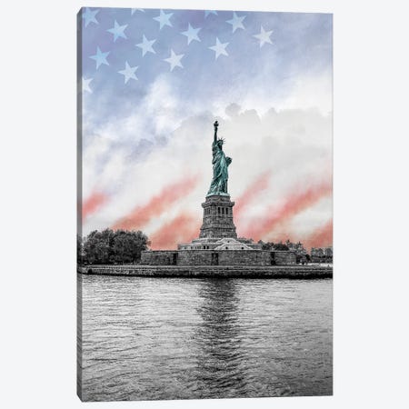 Statue of Liberty Canvas Print #SUS203} by Susan Jill Canvas Art Print