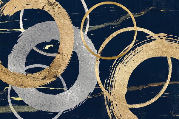 Susan Jill: Gold & Silver Atmosphere II by Susan Jill