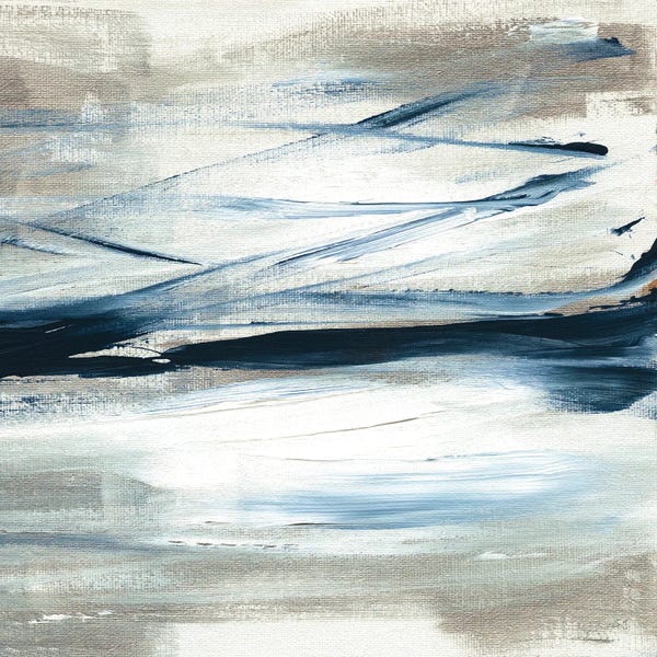 Abstract Watercolors: Tumultuous Indigo IV by Susan Jill