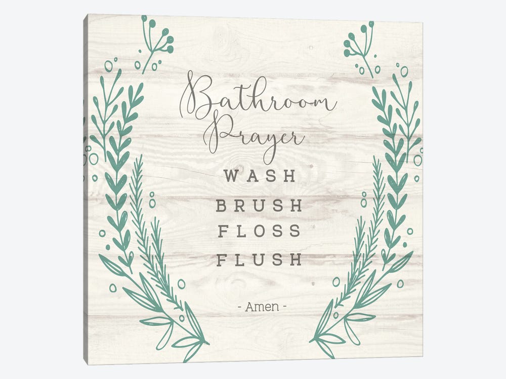 Bathroom Prayer by Susan Jill 1-piece Art Print