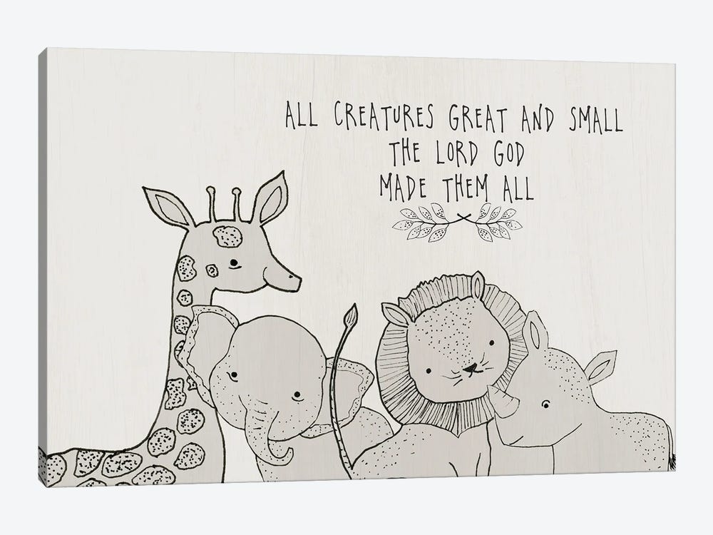All Creatures by Susan Jill 1-piece Canvas Artwork