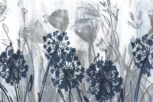 Modern Farmhouse Living Room: Indigo Field by Susan Jill