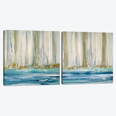 Mountain Water Diptych Canvas Print Set #SUS2HSET001} by Susan Jill Art Print