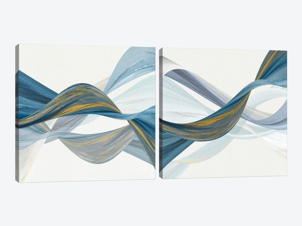 Changing Currents Diptych by Susan Jill 2-piece Canvas Wall Art