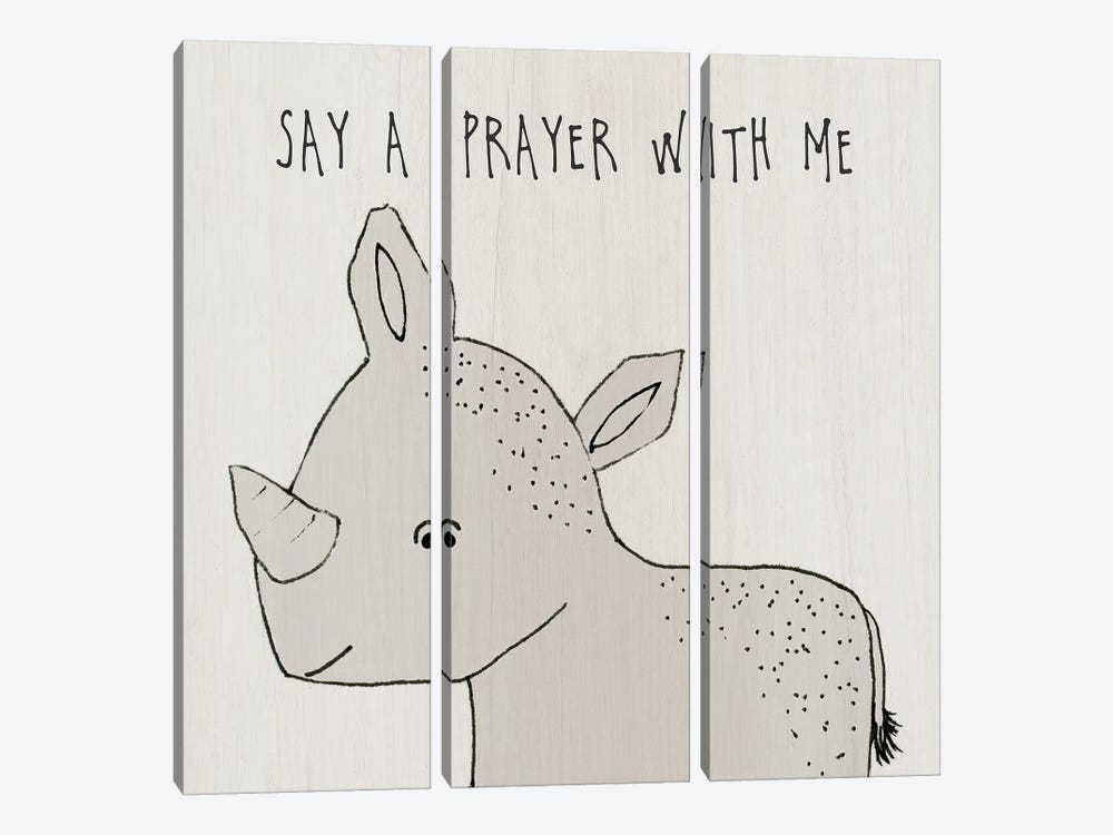 Say A Prayer With Me by Susan Jill 3-piece Canvas Art