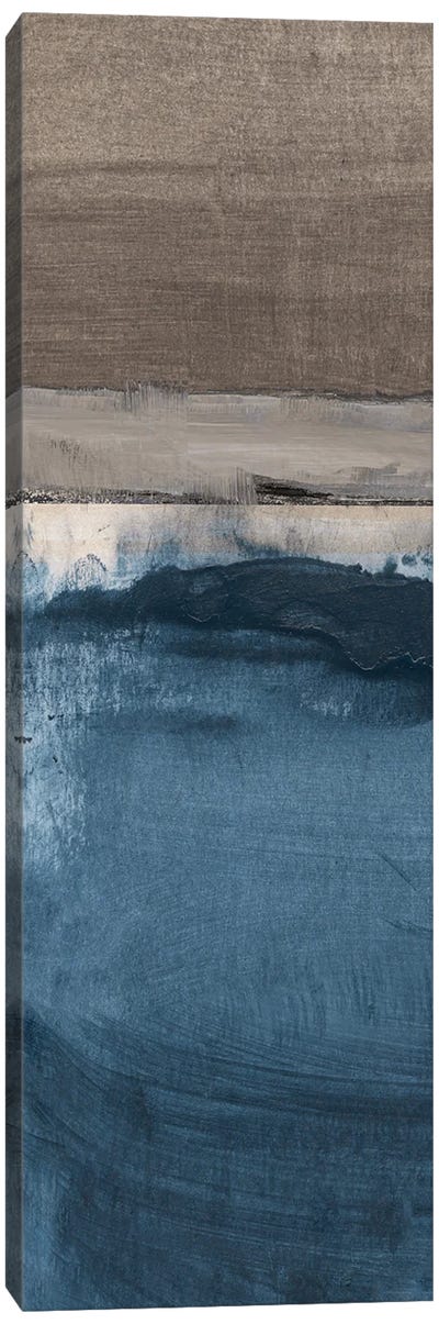 Midnight Sky I Canvas Art Print - Blue Abstract Art