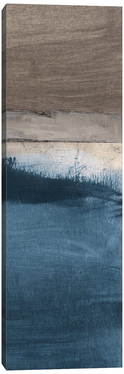 Midnight Sky II Canvas Art Print - Blue Abstract Art