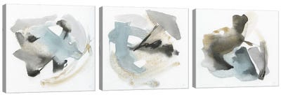 Sand & Sky Triptych Canvas Art Print - Transitional Décor