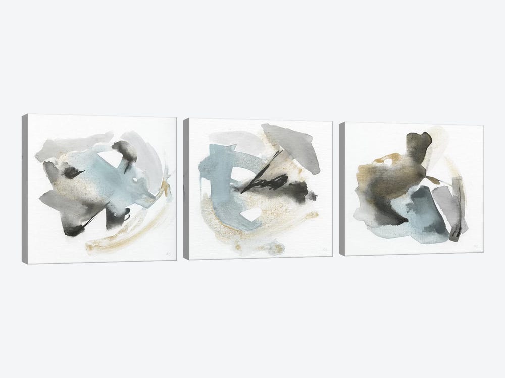 Sand & Sky Triptych by Susan Jill 3-piece Canvas Print