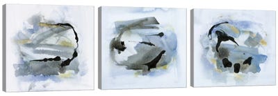 Cool Water Triptych Canvas Art Print - Art Sets | Triptych & Diptych Wall Art