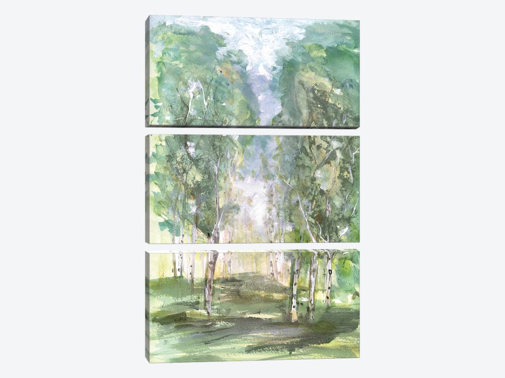 Birch Meadow by Susan Jill 3-piece Canvas Art Print