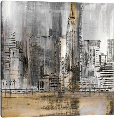 Empire Twilight Canvas Art Print - New York City Skylines