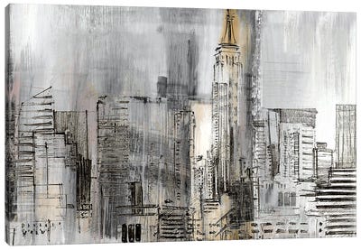 Empire Twilight Detail Canvas Art Print - New York City Skylines