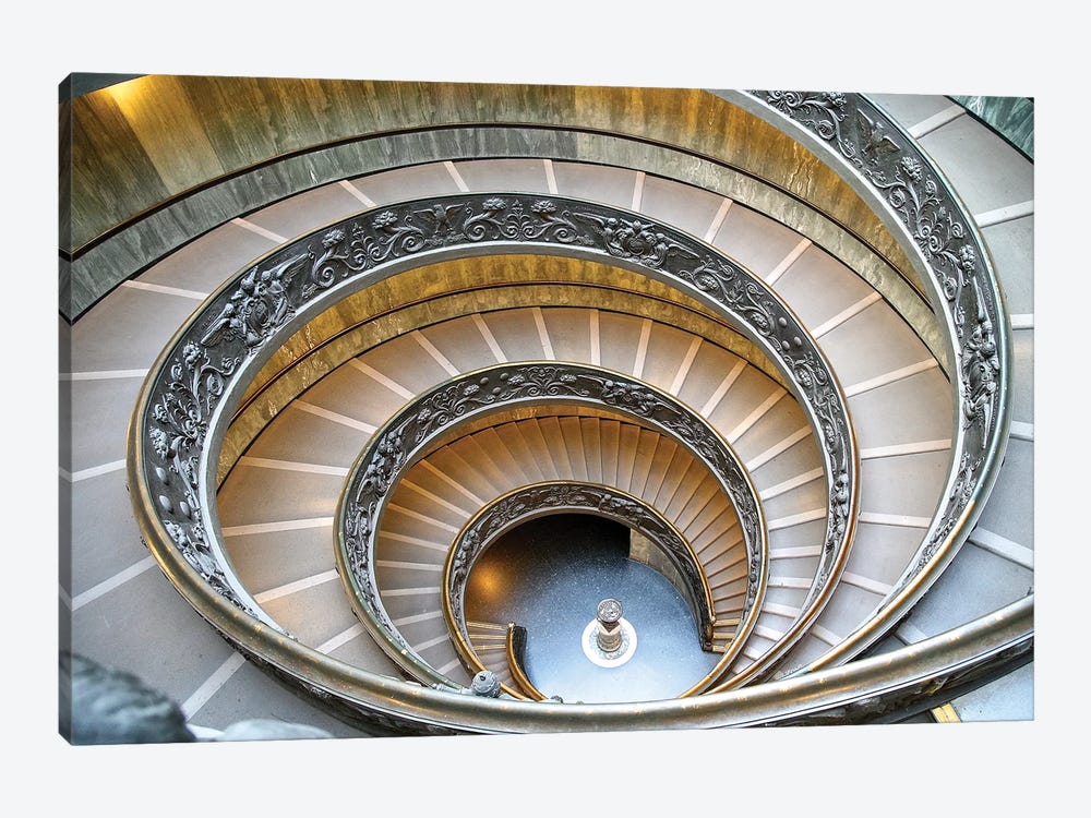 Vatican Staircase by Susan Vizvary 1-piece Canvas Art