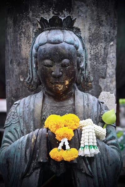 Susan Vizvary: Yellow Floral Woman by Susan Vizvary