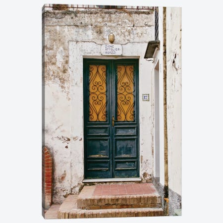 Italian Door No 12 Canvas Print #SUV133} by Susan Vizvary Art Print