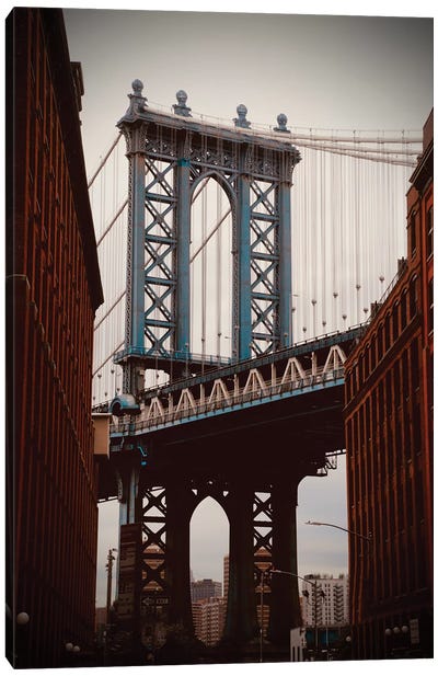 Brooklyn Bridge In Color Canvas Art Print - Brooklyn Art