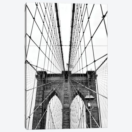 Brooklyn Bridge With Flag I Canvas Print #SUV177} by Susan Vizvary Canvas Art