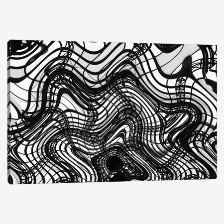 Black And White Ceiling, Wavy Canvas Print #SUV17} by Susan Vizvary Canvas Wall Art