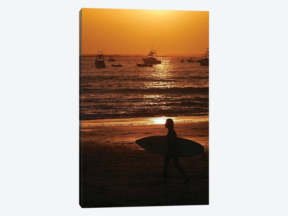 Surfer At Sunset by Susan Vizvary 1-piece Canvas Art