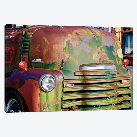 Green Rusted Grill Canvas Print #SUV206} by Susan Vizvary Canvas Wall Art