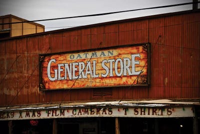 General Store by Susan Vizvary framed canvas print
