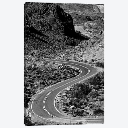 Kingman Curved Road In Black And White Canvas Print #SUV252} by Susan Vizvary Canvas Art