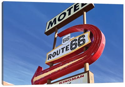 Kingman Motel Route 66 Canvas Art Print - Route 66 Art