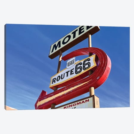 Kingman Motel Route 66 Canvas Print #SUV253} by Susan Vizvary Canvas Art