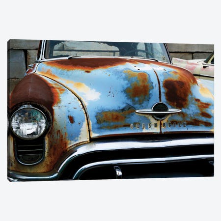 Oldsmobile Front Grill Canvas Print #SUV256} by Susan Vizvary Canvas Art Print
