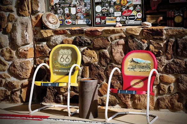 Susan Vizvary: Route 66, 2 Chairs by Susan Vizvary