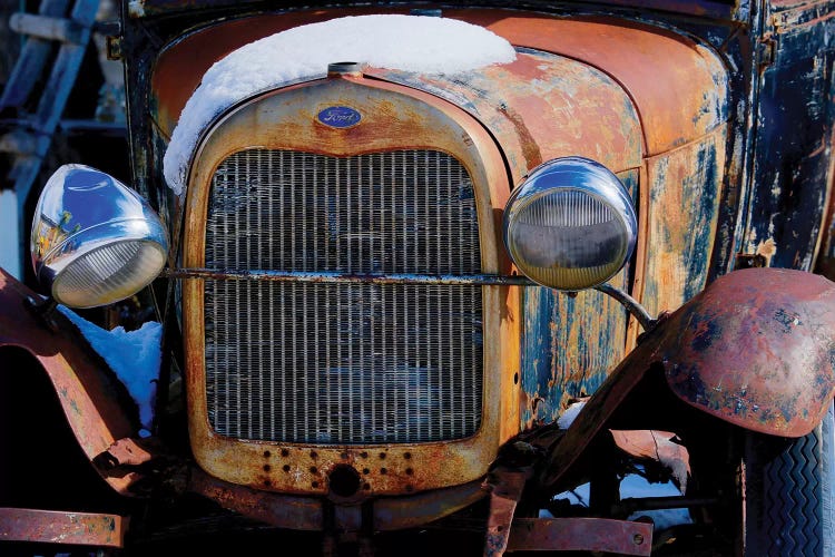 Snowy Model-T 2 by Susan Vizvary wall art