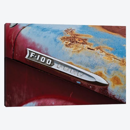 Vintage F-100 Ford Canvas Print #SUV265} by Susan Vizvary Canvas Art