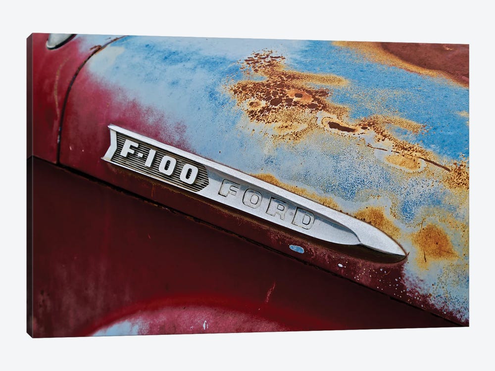 Vintage F-100 Ford by Susan Vizvary 1-piece Canvas Artwork