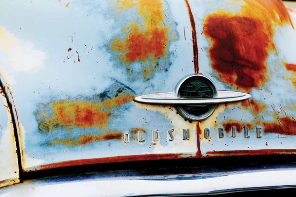 Susan Vizvary: Vintage Oldsmobile Front by Susan Vizvary