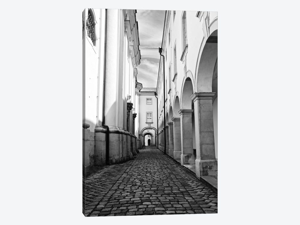Abbey In Black and White by Susan Vizvary 1-piece Art Print