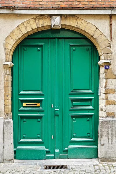Belgium: Belgium Green Door II by Susan Vizvary