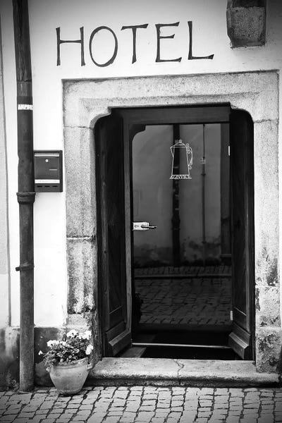 Susan Vizvary: Black And White Hotel by Susan Vizvary