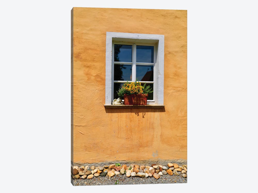 Single Window With Flower Box by Susan Vizvary 1-piece Art Print