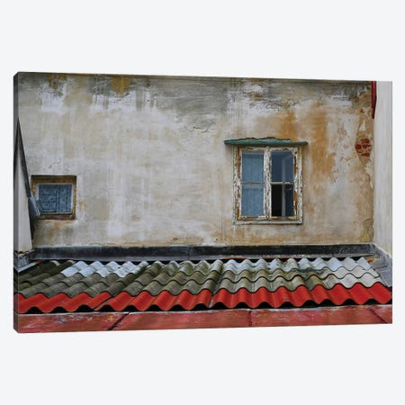 Tile Roof With Window Canvas Print #SUV293} by Susan Vizvary Canvas Artwork