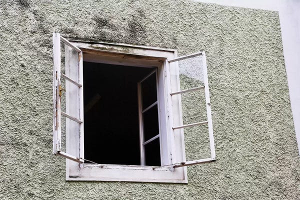 Susan Vizvary: White Open Window by Susan Vizvary