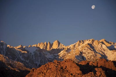Alabama Hills Moonrise by Susan Vizvary metal wall art
