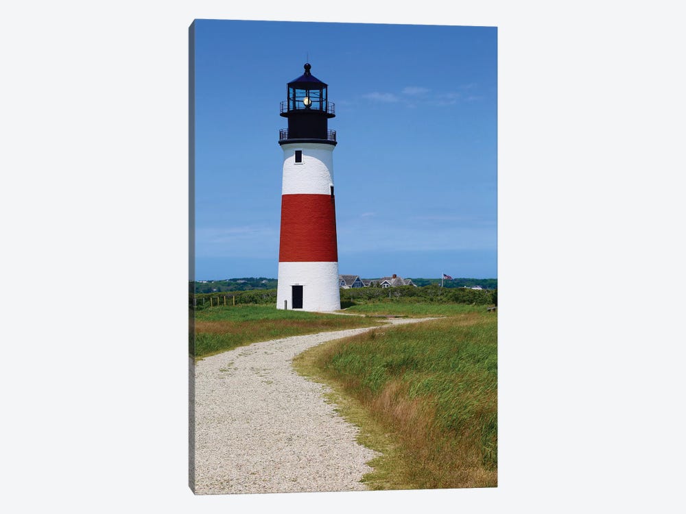 Road To Maine Lighthouse by Susan Vizvary 1-piece Canvas Wall Art