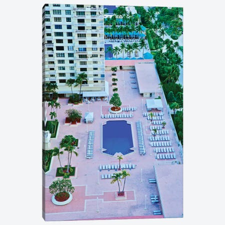 Miami Pool From Above Canvas Print #SUV312} by Susan Vizvary Canvas Art Print