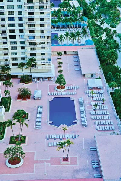 Susan Vizvary: Miami Pool From Above by Susan Vizvary