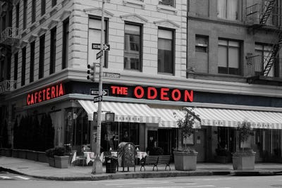 Odeon Corner In Black And White by Susan Vizvary canvas print
