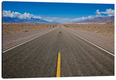 Death Valley Road To Nowhere Canvas Art Print - Susan Vizvary
