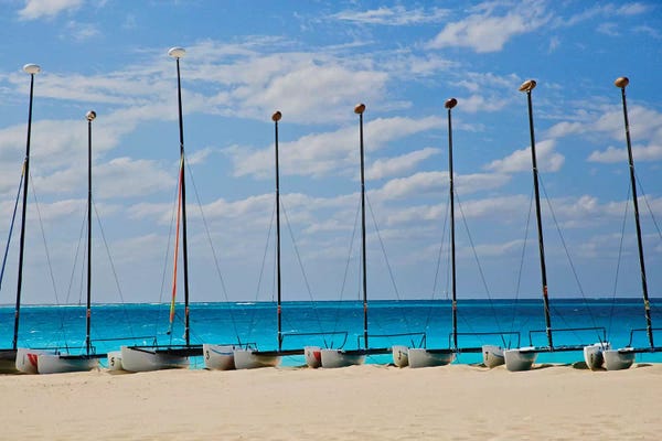 Susan Vizvary: Turks Row Of Boats by Susan Vizvary